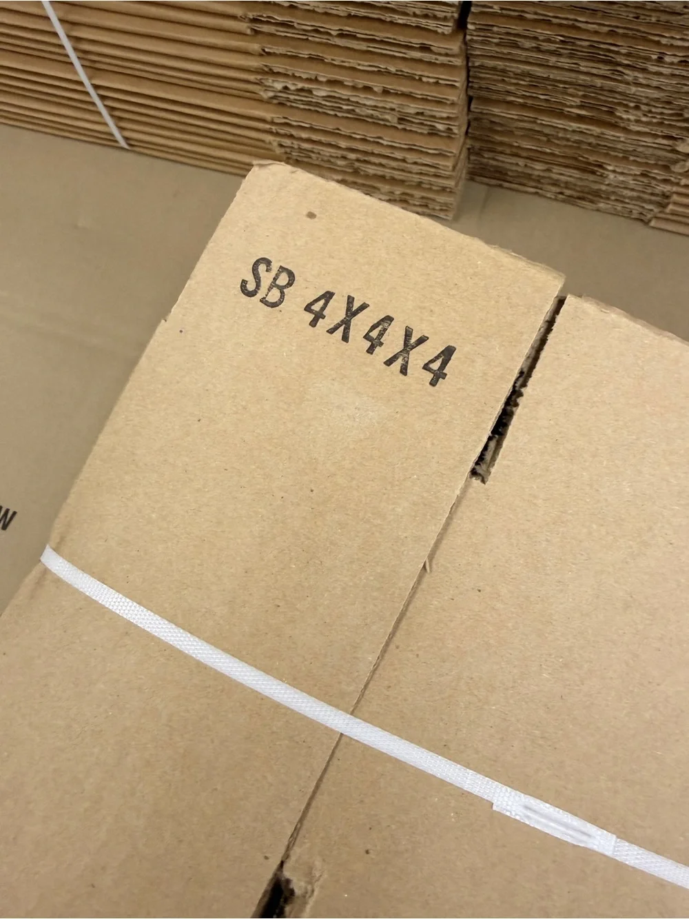 25 Corrugated Shipping Boxes - Natural Brown (Pack) 4x4x4